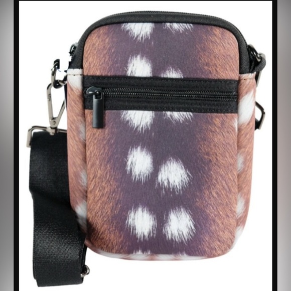 NWTParker & Hyde Axis Cellphone Neoprene Bag Stylish Brown White removable strap - Picture 1 of 4